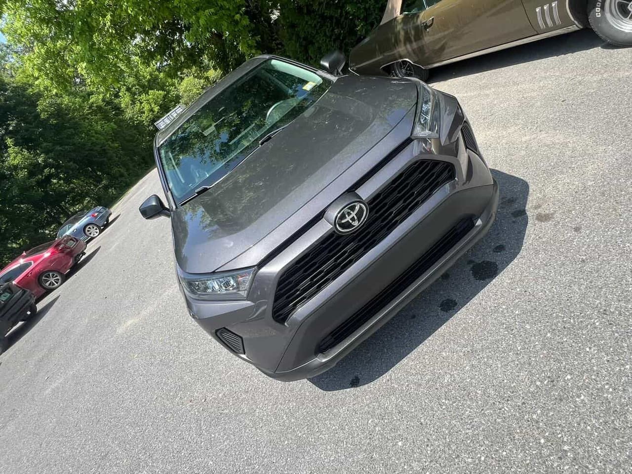 Freshly washed car